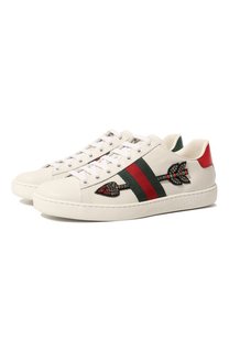 Кожаные кеды New Ace Gucci