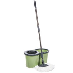 Набор для уборки ведро с отжимом, швабра МОП, оливковый, Verde, SPIN MOP, 37995