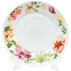 Тарелка десертная, стеклокерамика, 18 см, круглая, Тропикана, Daniks, HP70