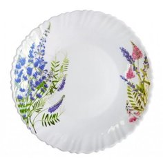 Тарелка десертная, стеклокерамика, 18 см, круглая, Лаванда, Daniks, НР70/К2041
