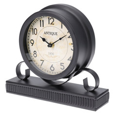 Часы часы настольные KOOPMAN 230х60х230мм черный металл
