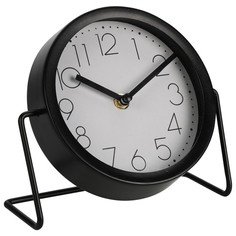 Часы часы настольные KOOPMAN 175х75х160мм черный металл