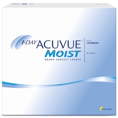 Однодневные линзы ACUVUE Однодневные контактные линзы 1-DAY ACUVUE MOIST with LACREON 90 шт.