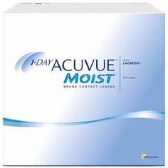 Однодневные линзы ACUVUE Однодневные контактные линзы 1-DAY ACUVUE MOIST with LACREON 180 шт.