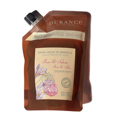 Мыло жидкое DURANCE Марсельское мыло сменный блок Роза и шафран Rose & Saffron 500