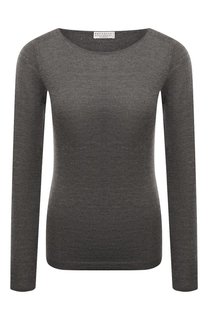 Пуловер из кашемира и шелка Brunello Cucinelli