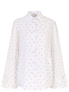 Блуза хлопковая с принтом Jacob Cohen