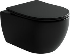 Подвесной безободковый унитаз с сиденьем микролифт Ceramica Nova Play CN3001MB