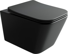 Подвесной безободковый унитаз с сиденьем микролифт Ceramica Nova Metric CN3007MB