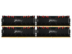 Модуль памяти Kingston Fury Renegade Black RGB DDR4 DIMM 3600Mhz PC28800 CL16 - 64Gb KIT (4x16Gb) KF436C16RB1AK4/64