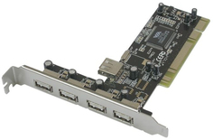 Контроллер расширения ASIA PCI 6212 4P USB 2.0 24596 VIA6212 (4+1) 5xUSB2.0 Bulk