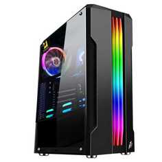 Корпус ATX 1STPLAYER RAINBOW R3-A R3-A-1R1 черный, без БП, окно из закаленного стекла, USB 2.0, USB 3.0, audio