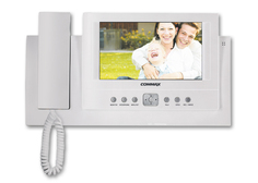 Видеодомофон COMMAX CAV-71B 7.0", TFT LCD, PAL/NTSC, на 4 вызывных блока (подключаются через CDS-4CM) встроенная память, меню, подключение до 20 монит