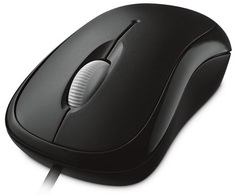 Мышь Microsoft BASIC 4YH-00007 черная, 800dpi, USB, 3 кнопки