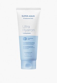 Пенка для умывания Missha и снятия макияжа Super Aqua Ultra Hyalron, 200 мл