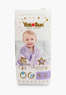 Подгузники-трусики Yokosun Premium XL (12-20 кг), 38 шт.