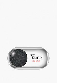 Тени для век Pupa с эффектом металлик VAMP! METALLIC, тон 301, Ледяной черный., 1.5 г