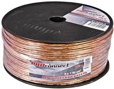 PRO CONNECT PRO CONNECT Кабель акустический 2х1,5, бухта 100метров, цена за метр Moscow