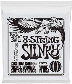 2625 Slinky 8-String Nickel Wound Electric Guitar Strings - 10-74 Gauge Ernie Ball