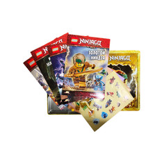 Развивающие книжки Lego Ninjago Набор 4 книги с заданиями и минифигурка