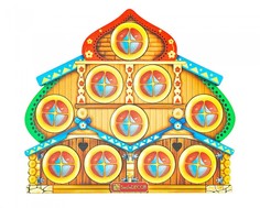 Деревянные игрушки Деревянная игрушка Смайл Декор Тактильная игра Теремок