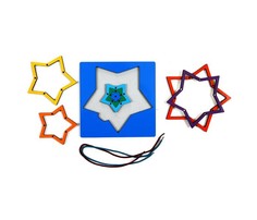 Деревянные игрушки Деревянная игрушка Оксва Радужная паутинка Звезда