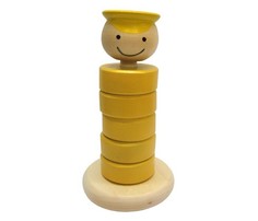 Деревянные игрушки Деревянная игрушка RNToys Паренек-пирамидка