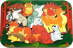 Пазлы Нескучные Игры Зоопазл Лесные жители (11 деталей)