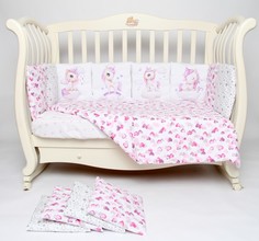Комплекты в кроватку Комплект в кроватку Подушкино со съемными наволочками Панно подушками Единорожки (6 предметов)
