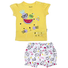 Комплекты детской одежды Mini World Комплект для девочки (футболка, шорты) MW16530