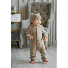 Комплекты детской одежды AmaroBaby Вязаный комбинезон детский с шапочкой Pure Love