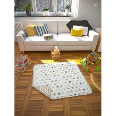 Игровые коврики Игровой коврик AmaroBaby детский стёганный Звёзды пэчворк 115х115 см
