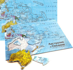 Пазлы Геоцентр Карта-пазл Австралия и Океания
