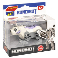 Роботы Bondibon Трансформер Bondibot 2 в 1 робот-белый тигр