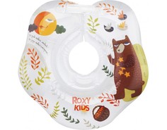 Круги для купания Круг для купания ROXY-KIDS надувной на шею для купания и плавания одна камера с погремушкой