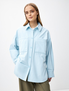 Легкая куртка-рубашка (голубой, L) Sela