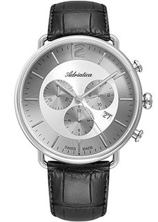 Швейцарские наручные мужские часы Adriatica 8299.5253CH. Коллекция Chronograph