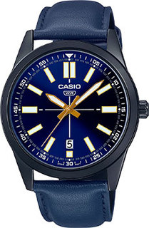 Японские наручные мужские часы Casio MTP-VD02BL-2E. Коллекция Analog