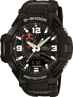 Японские наручные мужские часы Casio GA-1000-1A. Коллекция G-Shock