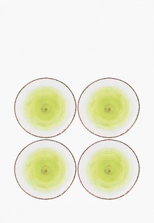 Набор тарелок Elan Gallery 4 шт., 21х21х2 см, Кантри