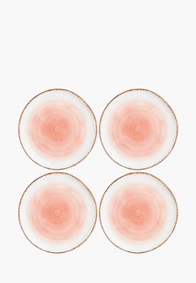 Набор тарелок Elan Gallery 4 шт., 21х21х2 см, Кантри