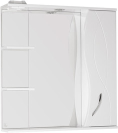 Зеркальный шкаф 75x83 см белый глянец Style Line Амелия ЛС-00000014