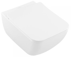 Подвесной безободковый унитаз с сиденьем микролифт Villeroy & Boch Venticello 4611RLR1