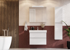 Комплект мебели белый глянец 80 см Roca Oleta A857640806 + 3274C500Y + A857647806