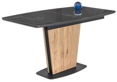 Стол Теон графит / дуб антор натуральный Bravo