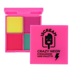 Мини-палетка теней для век ISCREAM CRAZY NEON тон 02 electric