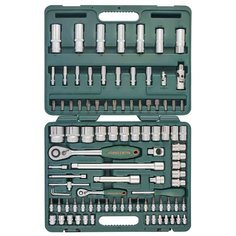 Набор слесарных инструментов Jonnesway, S04H52494S, 1/2", 1/4", кейс, 94 предмета