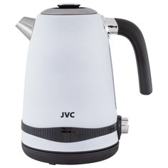 Чайник электрический JVC, JK-KE1730 white, 1.7 л, 2200 Вт, скрытый нагревательный элемент, нержавеющая сталь