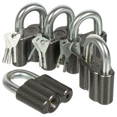 Замок навесной ЧАЗ, ВС2М1, НЗВС2М1(5+9), дисковый, 70 мм, 5 замков + 9 ключей