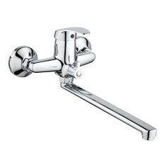 Смеситель для ванны, Антей, Омега, с картриджем, хром, 227022-ANT